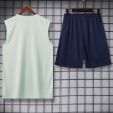 2025-26 INT Light green Tank top and shorts suit