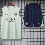 2025-26 INT Light green Tank top and shorts suit