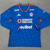2025-26 Cruz Azul Home Long Sleeve Soccer Jersey (长袖)