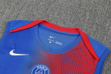 2025-26 PSG Blue red Tank top and shorts suit