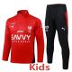 2025-26 Al-Hilal Red Kids Half Pull Tracksuit #E25170(童装)(半拉链)