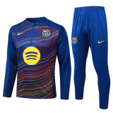 2025-26 BAR Fancy blue Half Pull Tracksuit #B25106(半拉链)