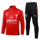 2025-26 Al-Hilal Red Half Pull Tracksuit #B2599(半拉链)