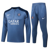 2025-26 PSG Gray Half Pull Tracksuit #B25104(半拉链)