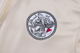 2025-26 Ajax Beige Kids Half Pull Tracksuit #E25162(童装)(半拉链)