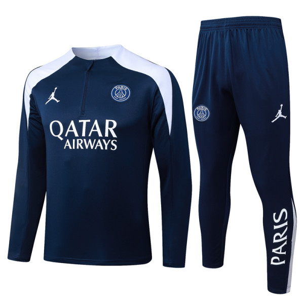 2025-26 PSG Jordan Royal blue Half Pull Tracksuit #B2597(半拉链)