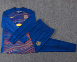 2025-26 BAR Fancy blue Half Pull Tracksuit #B25106(半拉链)