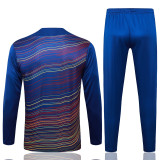 2025-26 BAR Fancy blue Half Pull Tracksuit #B25106(半拉链)