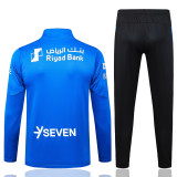 2025-26 Al-Hilal Blue Kids Half Pull Tracksuit #E25169(童装)(半拉链)