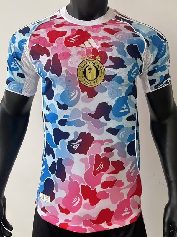2025-26 Bathing APE Blue Pink Special Edition Player Version Training shirts