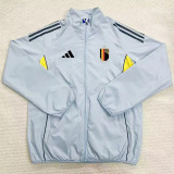 2025-26 Belgium Light gray Windbreaker (黑边)