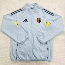 2025-26 Belgium Light gray Windbreaker (黑边)