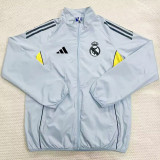 2025-26 RMA Light gray Windbreaker (黑边)