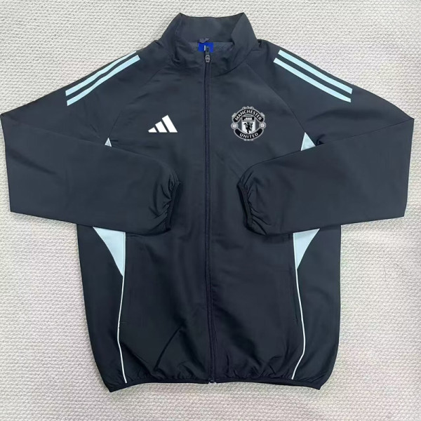2025-26 Man Utd Black Windbreaker
