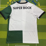 2025-26 Sporting Lisbon White Green Fans Soccer Jersey