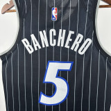 2025-26 Magic BANCHERO #5 Black Top Quality Hot Pressing NBA Jersey (Trapeze Edition) 飞人版