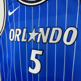 2025-26 Magic BANCHERO #5 Blue Top Quality Hot Pressing NBA Jersey(条纹)