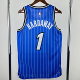 2025-26 Magic HARDAWAY #1 Blue Top Quality Hot Pressing NBA Jersey(条纹)