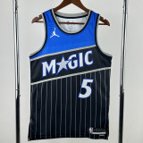 2025-26 Magic BANCHERO #5 Black Top Quality Hot Pressing NBA Jersey (Trapeze Edition) 飞人版