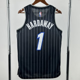 2025-26 Magic HARDAWAY #1 Black Top Quality Hot Pressing NBA Jersey (Trapeze Edition) 飞人版