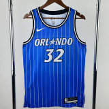 2025-26 Magic O'NEAL #32 Blue Top Quality Hot Pressing NBA Jersey(条纹)