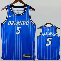 2025-26 Magic BANCHERO #5 Blue Top Quality Hot Pressing NBA Jersey(条纹)