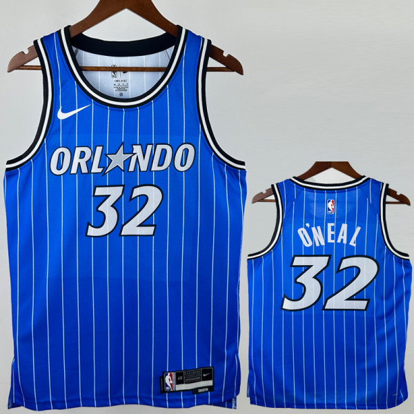 2025-26 Magic O'NEAL #32 Blue Top Quality Hot Pressing NBA Jersey(条纹)