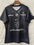 2025 Toulouse Black Rugby Jersey (圆领)