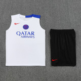 2025-26 PSG White Tank top and shorts suit