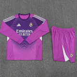 2025-26 RMA Purple GoalKeeper (Long Sleev Suit) Soccer Jersey (长袖)