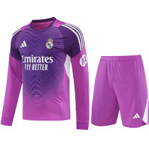 2025-26 RMA Purple GoalKeeper (Long Sleev Suit) Soccer Jersey (长袖)