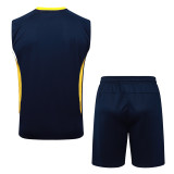 2025-26 Santos FC Royal blue Tank top and shorts suit #D25184