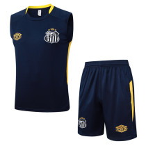 2025-26 Santos FC Royal blue Tank top and shorts suit #D25184