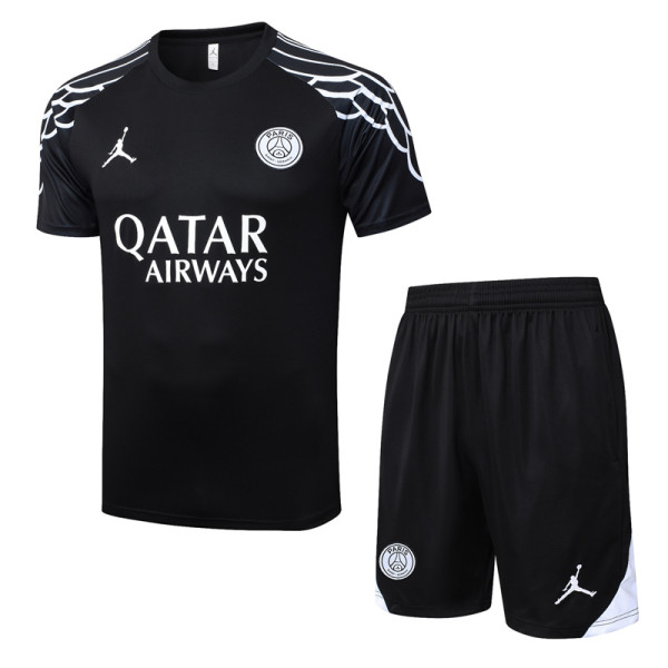 2025-26 PSG Jordan Black Training Short Suit #D25187