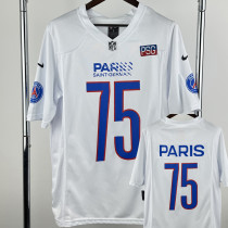 2025-26  PSG #75 Casual Edition White NFL Jersey