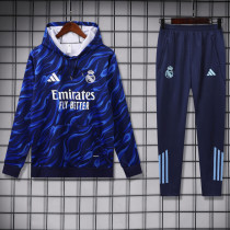 2025-26 RMA Royal blue Hoodie Tracksuit (卫衣套装)