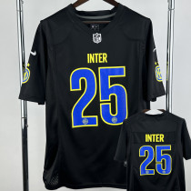 2025-26 INT #25 Casual Edition Black NFL Jersey