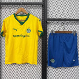 2025-26 Palmeiras Third Yellow Kids Soccer Jersey