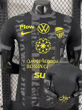 2025-26 Ittihad Black Grey Player Version Soccer Jersey