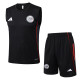 2025-26 Ajax Black Tank top and shorts suit #D25196