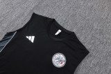 2025-26 Ajax Black Tank top and shorts suit #D25196