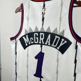 2025-26 Raptors McGRADY #1 White Retro Top Quality Hot Pressing NBA Jersey