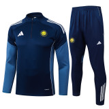 2025-26 Al-Nassr Royal blue Half Pull Tracksuit #B25110(半拉链)