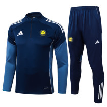 2025-26 Al-Nassr Royal blue Half Pull Tracksuit #B25110(半拉链)