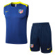 2025-26 ATM Royal blue Tank top and shorts suit #D25195