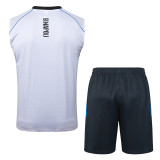 2025-26 Napoli Light gray Tank top and shorts suit #D25193