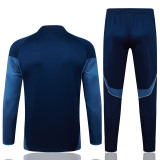 2025-26 Al-Nassr Royal blue Half Pull Tracksuit #B25110(半拉链)