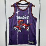 2025-26 Raptors McGRADY #1 Purple Retro Top Quality Hot Pressing NBA Jersey