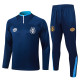 2025-26 Gremio Royal blue Half Pull Tracksuit #B25107(半拉链)