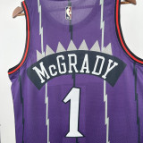 2025-26 Raptors McGRADY #1 Purple Retro Top Quality Hot Pressing NBA Jersey